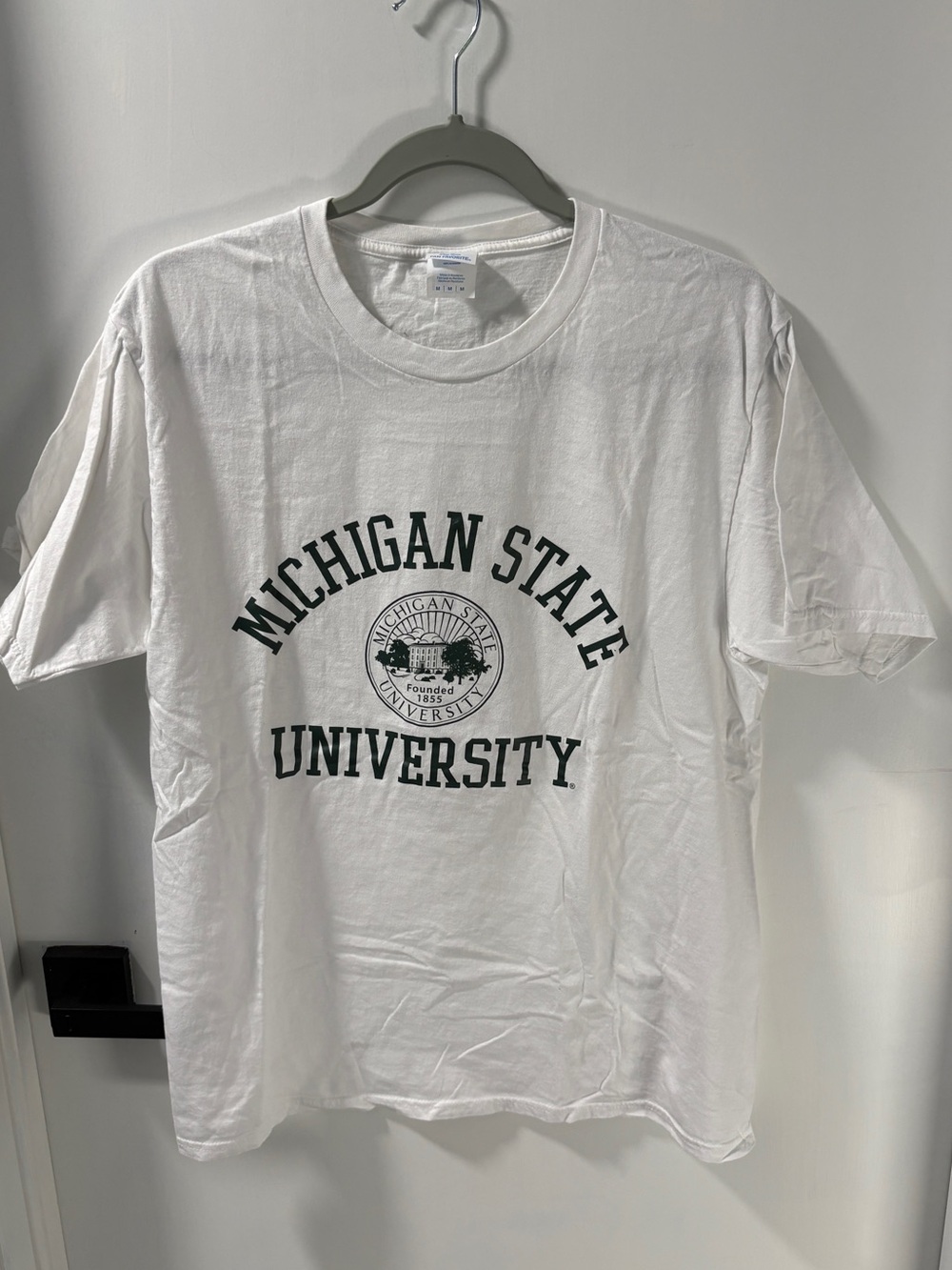 White Michigan State Graphic Tee